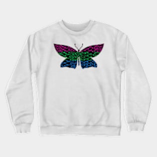 Swirls and Silk - Polysexual Flag Crewneck Sweatshirt